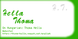 hella thoma business card